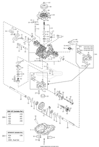Transmission Service Parts - Tuff Torq K46bl (1729589) Diagram and Parts List for 2691085-00 (107250040)(2012) Briggs and Stratton Lawn Tractor